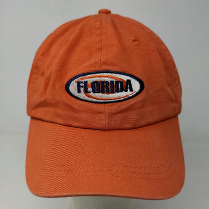 Fahrenheit Men's Slideback Hat Orange Adjustable Embroidered Logo Cotton