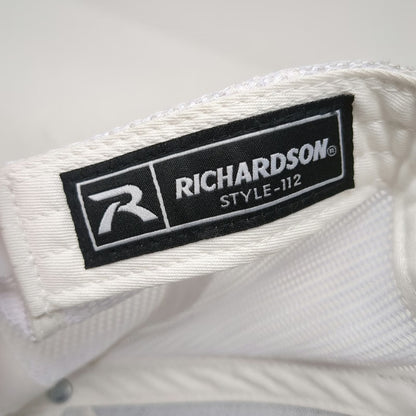 Richardson Trucker Hat Black White Gold One Size Kissick Construction Logo Hat