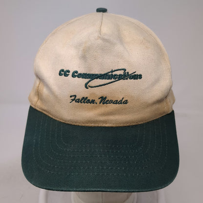 KC 5 Panel Beige Green One Size Fallon Nevada CC Communications Hat Snapback