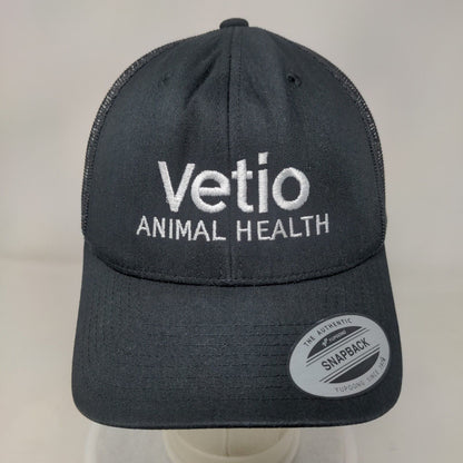 Vetio Animal Health Snapback Mesh Back Trucker Hat Black One Size Yupoong