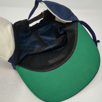 Imperial Headwear Baseball Cap Blue One Size Ear Flaps Sun Valley Chin Strap Hat