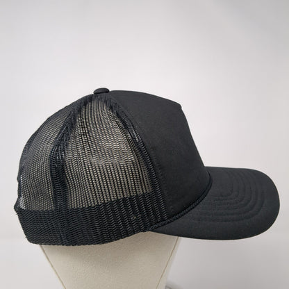 Richardson Snapback Mesh Back Rope Trucker Hat Black One Size Blank