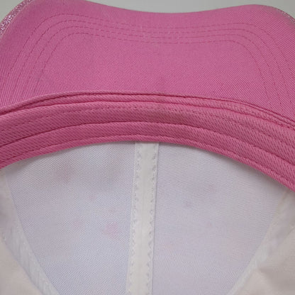 Carnival Baseball Cap White Pink One Size Grinch Love Heart Glitter Seuss Hat
