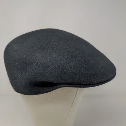 Unbranded Women's Cabbie Cap Hat Black Size L/XL 100% Wool Blank