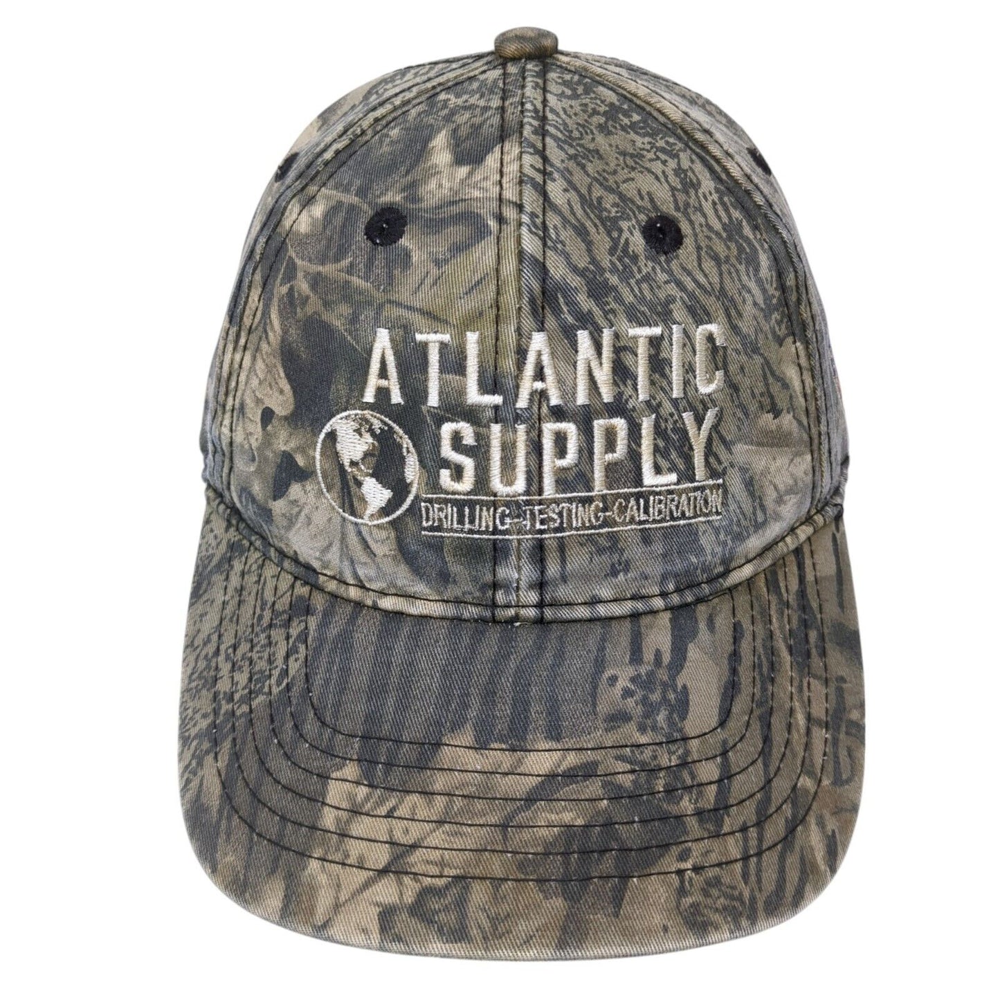 Atlantic Supply Strapback Hat Multicolor One Size Camo Hunting Outdoor