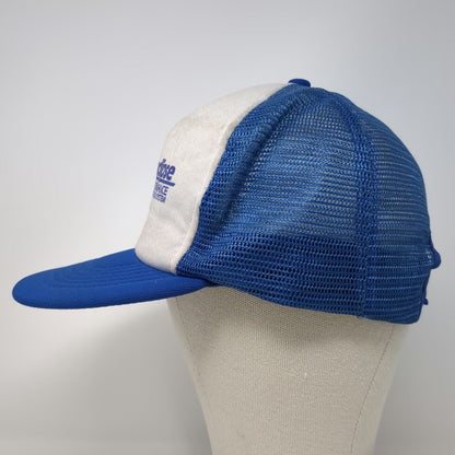 Kap.II Trucker Hat Blue One Size Paraclipse Satellite TV System Mesh Snapback