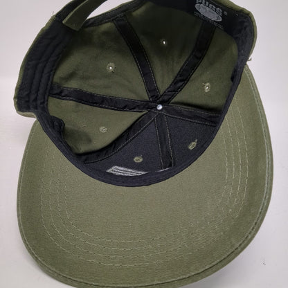 Pugs American Flag Patch Green Baseball Cap One Size Strapback Hat Embroidered