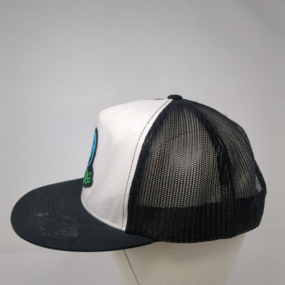 Life At Sea Snapback Trucker Hat Black One Size Mesh Back Yupoong