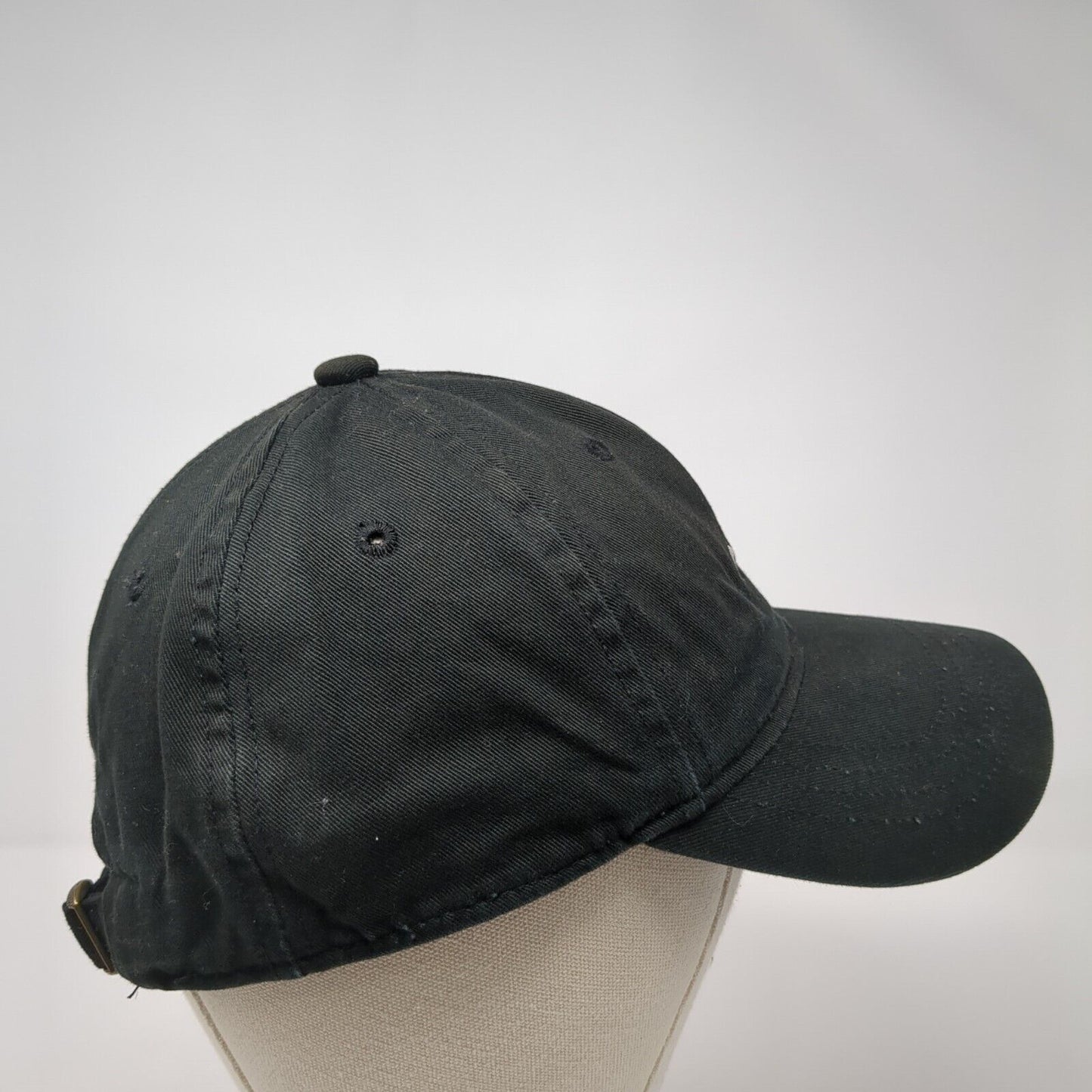 Mountain Slideback Hat Black One Size Adjustable Outdoor Cap 6 Panel