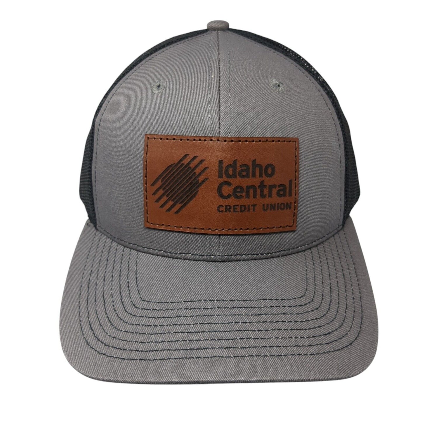 Idaho Central Credit Union Snapback Trucker Hat Gray OS Adjustable Outdoor Cap