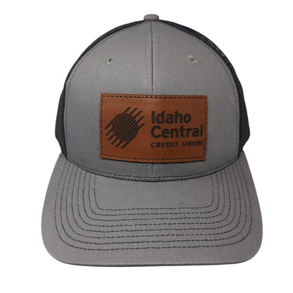 Idaho Central Credit Union Snapback Trucker Hat Gray OS Adjustable Outdoor Cap