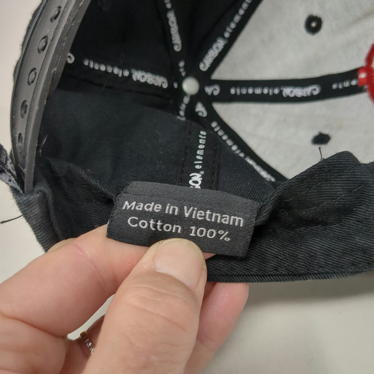 Carbon Elements Snapback Black Red One Size Dollar Sign Gradient Flat Bill Hat