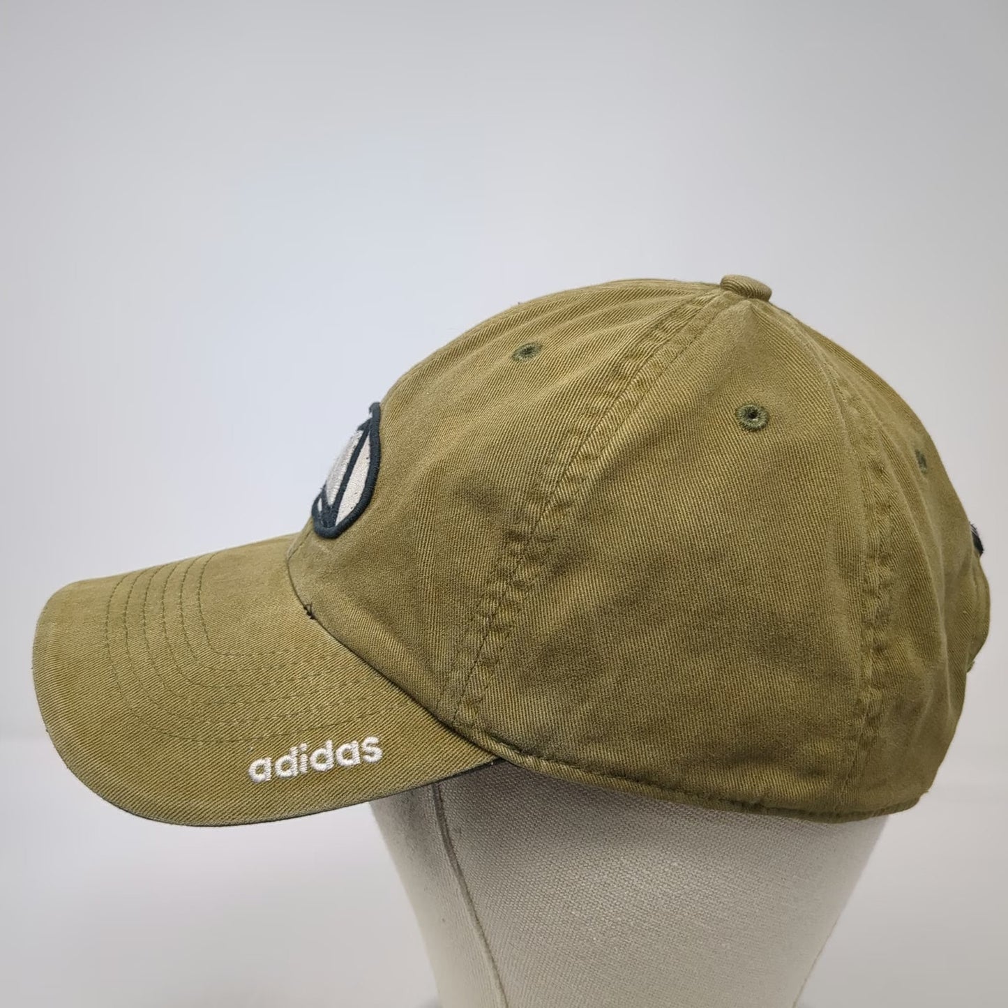 Adidas Baseball Cap Green One Size Mountain Logo Slideback Hat Adjustable Cotton