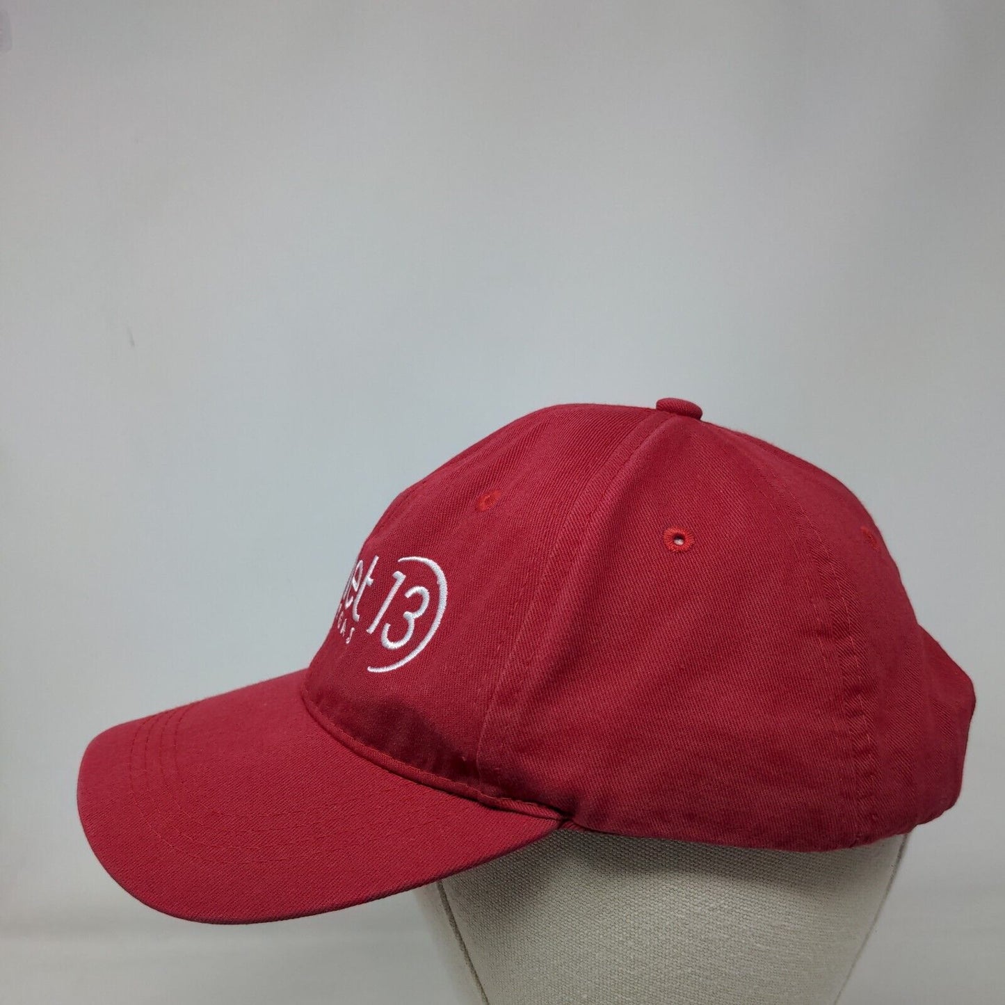 Planet 13 Las Vegas Snapback Hat Red One Size Adjustable Embroidered 6 Panel