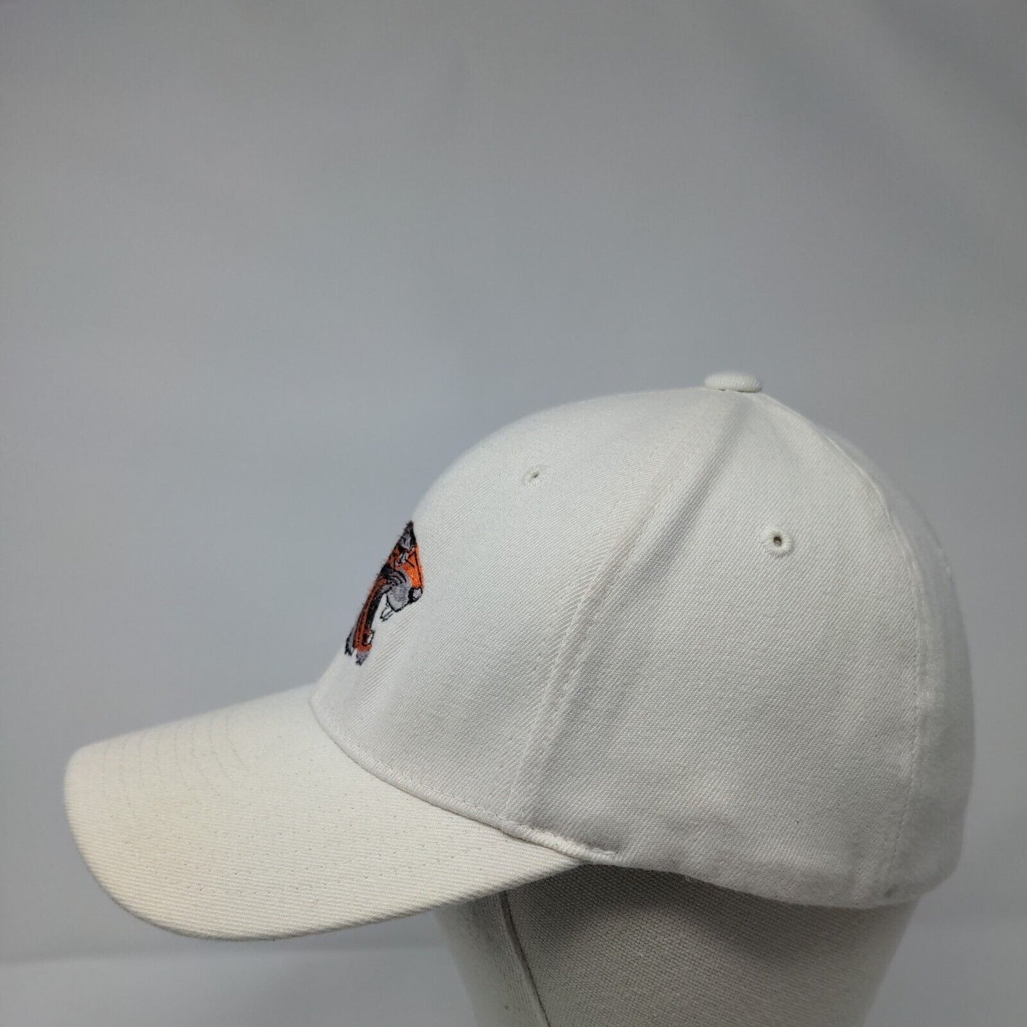 Tiger MH Football Fitted Hat Cream M/L Solid Embroidered Richardson