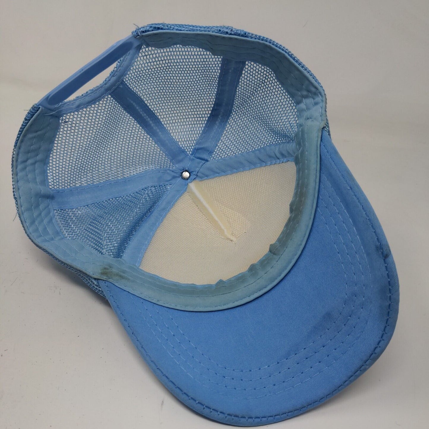 Unbranded Men's Snapback Mesh Back Hat Blue White Flamingo Print Adjustable