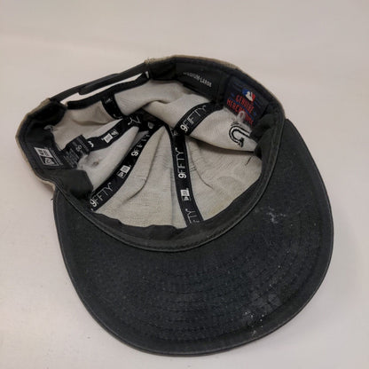 New Era MLB Chicago White Sox Snapback Hat Gray M-L Faded Distressed 9Fifty