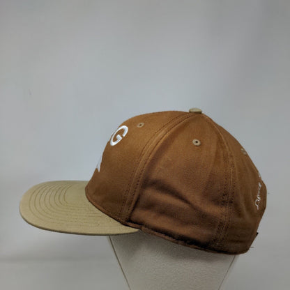 LRG Lifted Research Group Snapback Hat Brown OSFM Embroidered