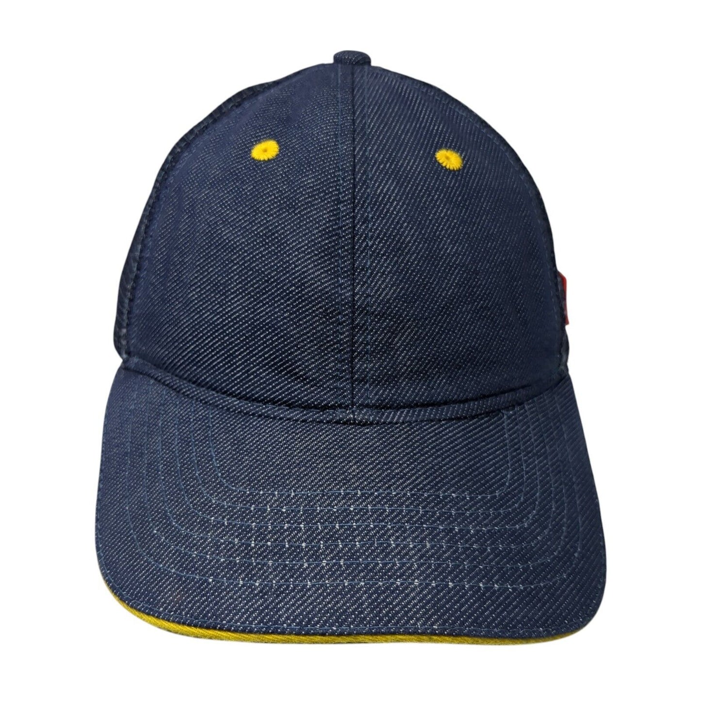 McDonald's Snapback Mesh Back Trucker Hat Blue One Size Employee Uniform