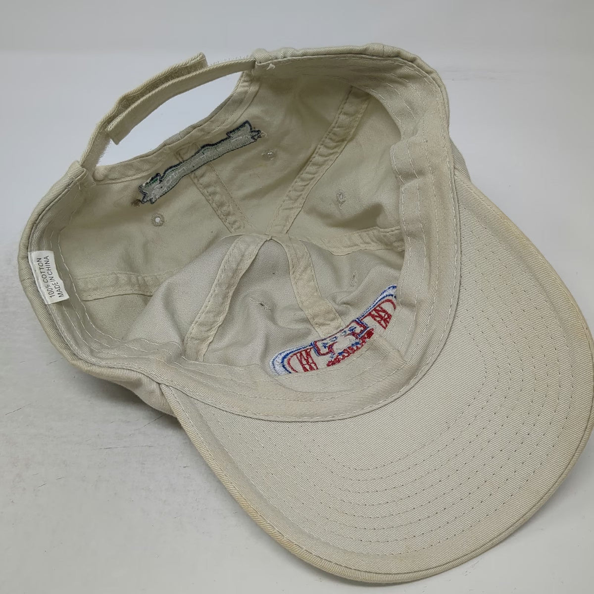 Baseball Cap Beige One Size Phillies 2004 Citizens Bank Park McDonalds Logo Hat