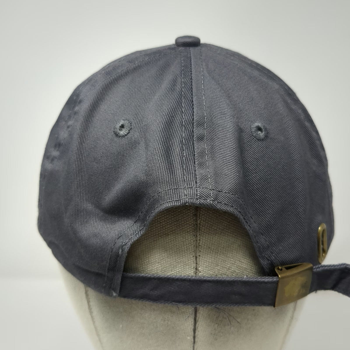 Buffalo Outdoors Baseball Cap Gray One Size Cotton Patch Logo Slideback Hat