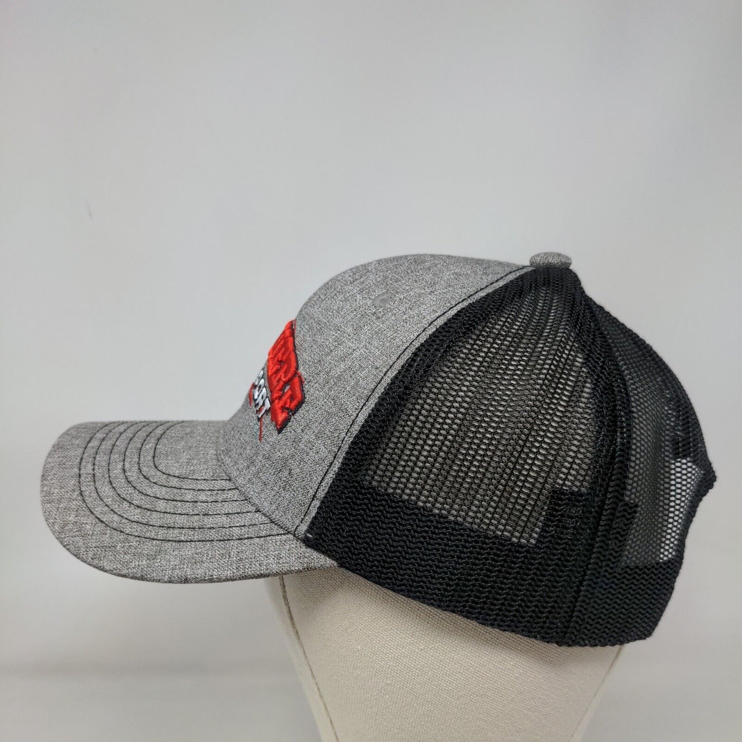 NE Where Transport Snapback Mesh Back Trucker Hat Gray One Size Colorblock