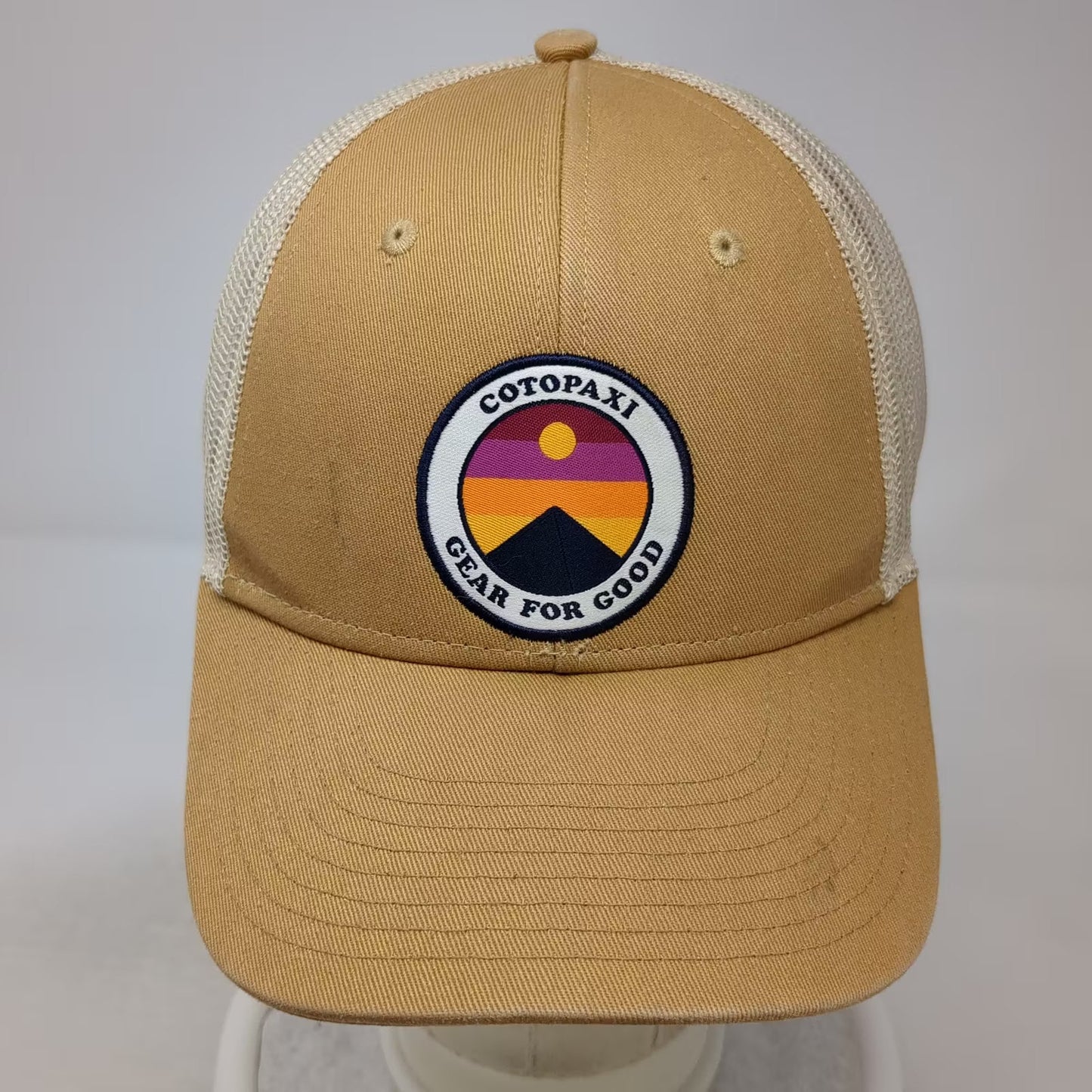 Cotopaxi Trucker Hat Brown One Size Mesh Snapback Gear For Good Organic Cotton