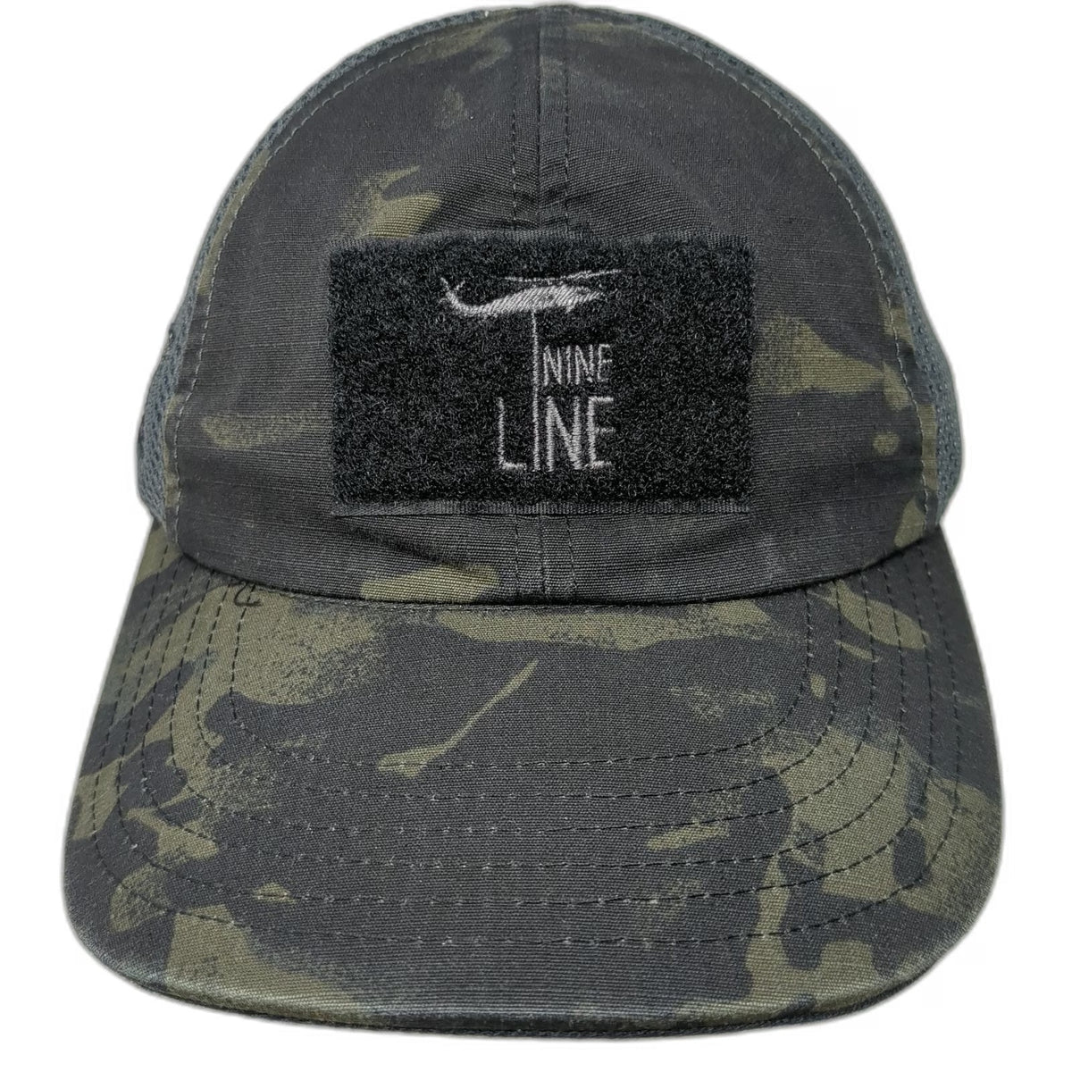 Nine Line Baseball Cap Black Green One Size Mesh Snapback Camo Side Flag Hat