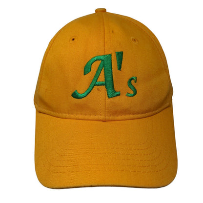 A's Strapback Hat Orangish-Yellow Large/XL Embroidered Rawlings