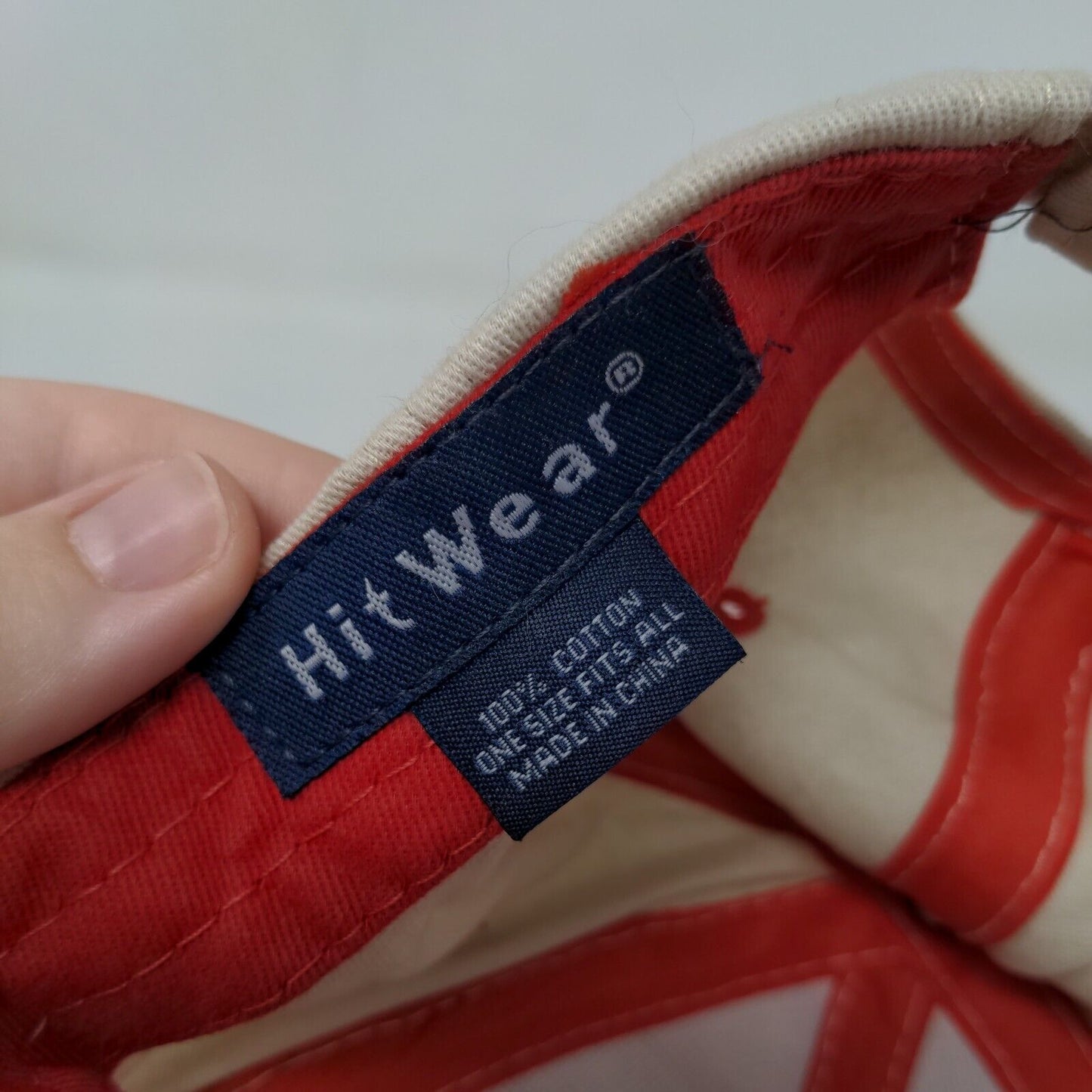 UGWA Strapback Hat Tan OSFA Embroidered 6 Panel Vent Holes Hit Wear