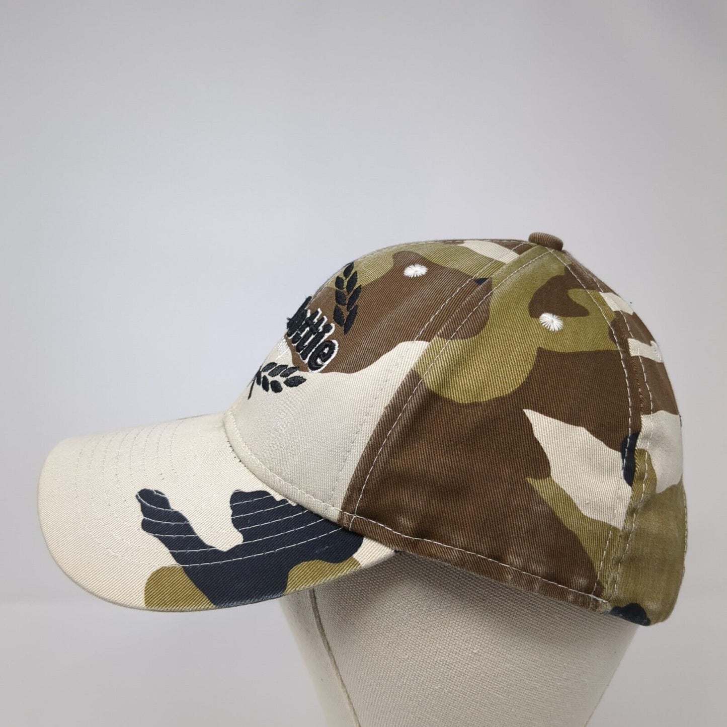 L.H. Dottie Company Strapback Hat Camouflage One Size Adjustable Embroidered