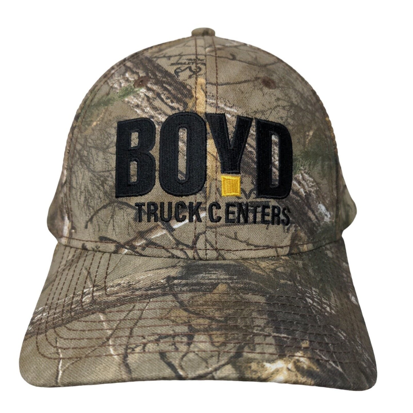 Boyd Truck Centers Men's Snapback Camo Hat Multicolor Embroidered Logo