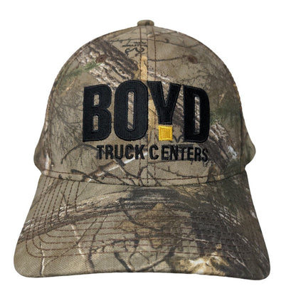 Boyd Truck Centers Men's Snapback Camo Hat Multicolor Embroidered Logo
