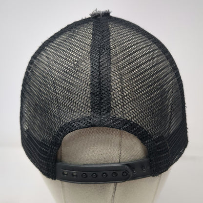 GSI Padre Island Texas Crab Stripe Trucker Hat Black Blue White Gray One Size