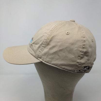 Ahead Men's Strapback Hat Tan Adjustable Embroidered Royal Plantation Island