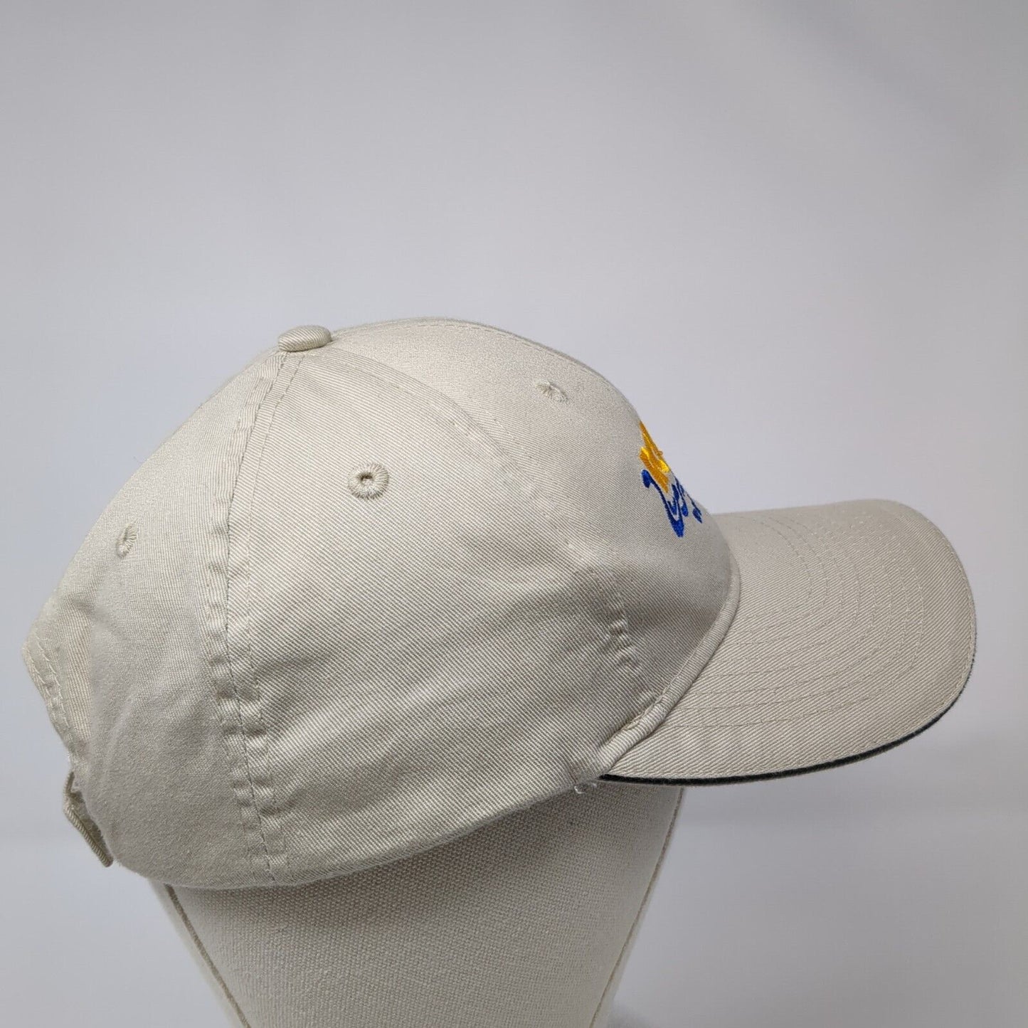Roaring Springs Water Park Strapback Hat Tan OSFA Embroidered 6 Panel