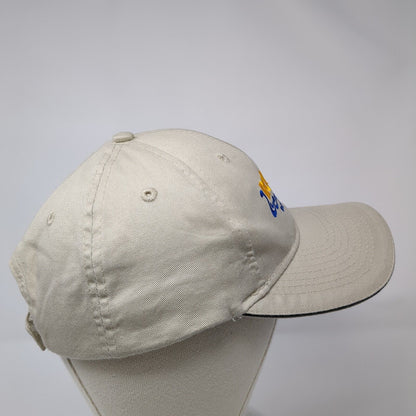 Roaring Springs Water Park Strapback Hat Tan OSFA Embroidered 6 Panel