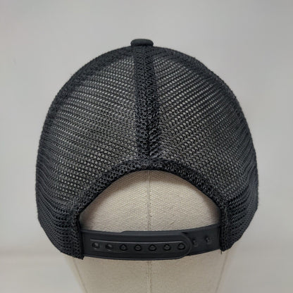 Coppertail Brewing Co. Snapback Trucker Hat Black One Size Mesh Back Emblem