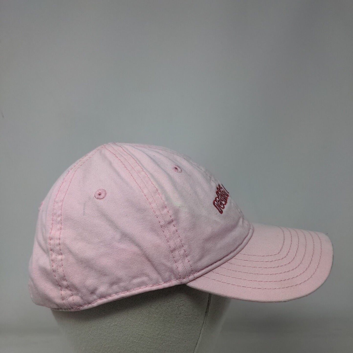 Redfish Lake Strapback Hat Pink OSFA Adjustable Embroidered Attitude