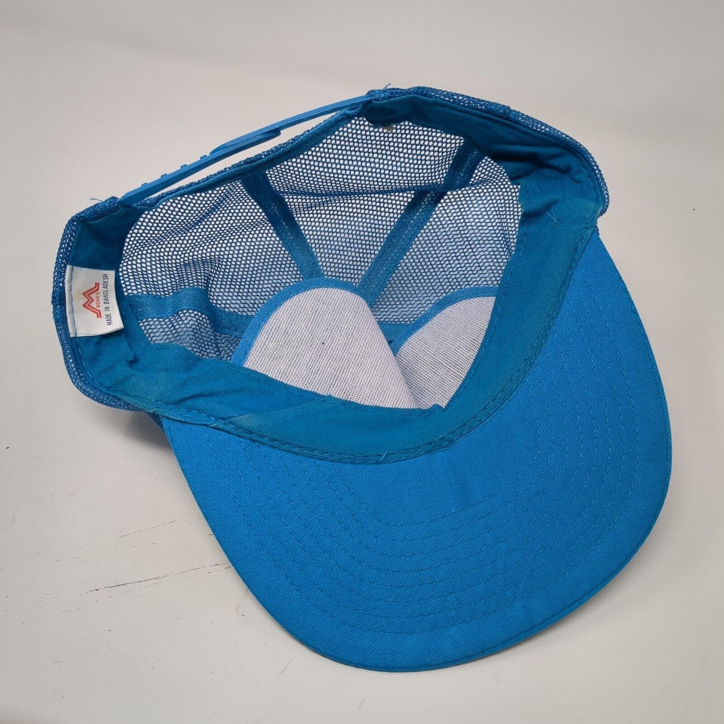 Mohr's Snapback Mesh Back Rope Trucker Hat Blue One Size Adjustable