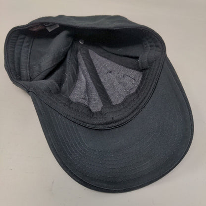 Nike Swoosh Fitted Hat Black OSFM Legacy91 Solid Vent Holes 6 Panel