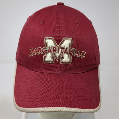 Margaritaville Baseball Cap Red One Size Key West Jimmy Buffett Cotton Hat