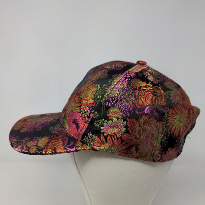 Unbranded Women's Embroidered Floral Colorful Hat Adjustable Logo