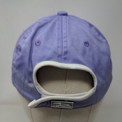 Page Tuttle Strapback Hat Purple One Size Adjustable Embroidered Logo Cotton