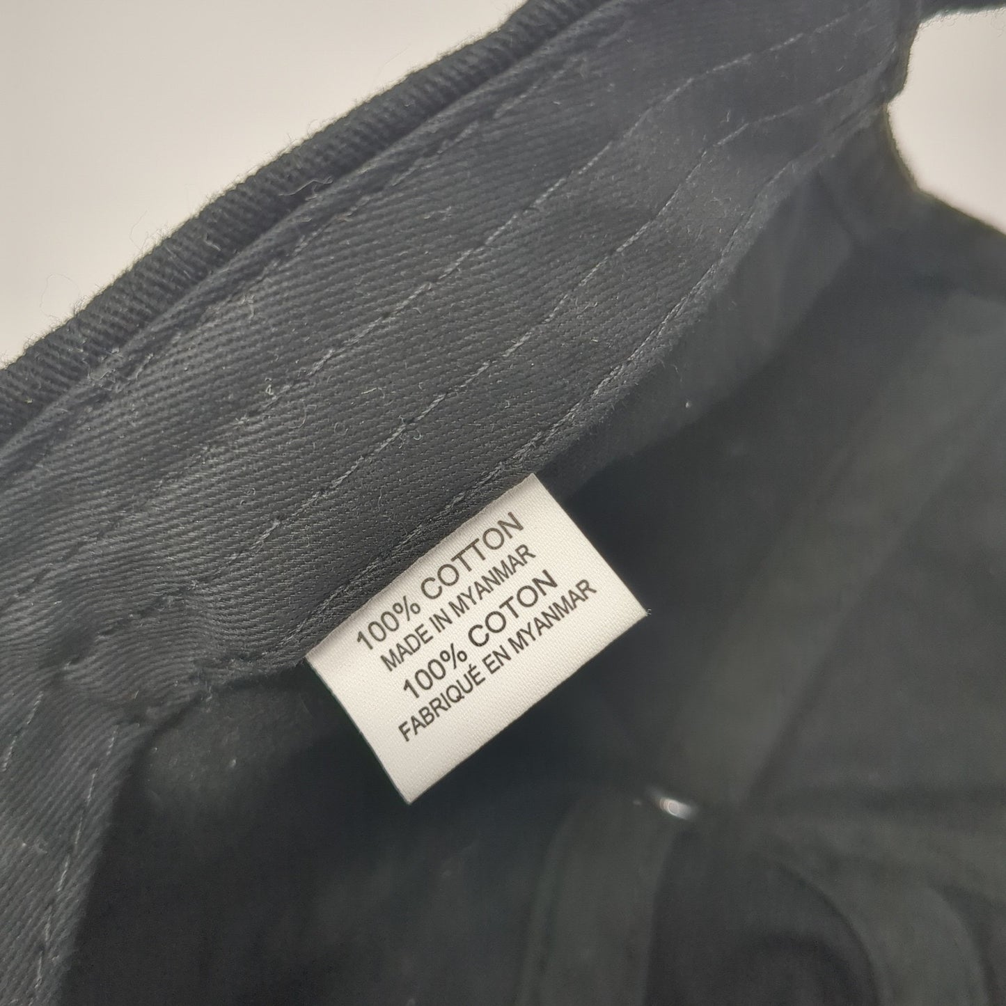 NY Slideback Hat Black One Size Adjustable Embroidered Solid 6 Panel