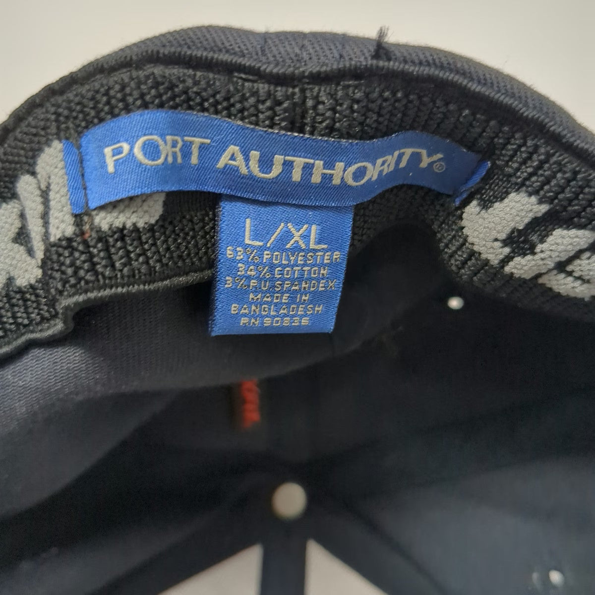 Port Authority pit-stop-USA Embroidered Logo Baseball Cap Blue XL Fitted Hat