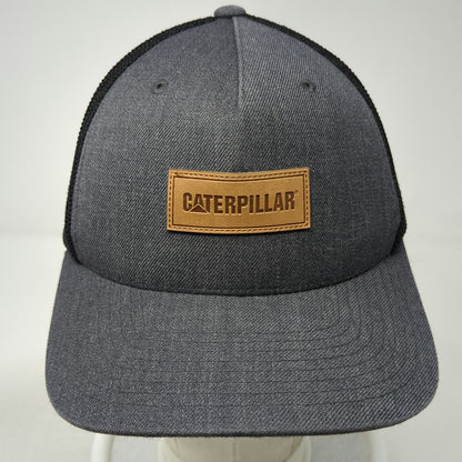 Caterpillar Trucker Hat Gray Black One Size Mesh Back Flexfit Snapback Workwear