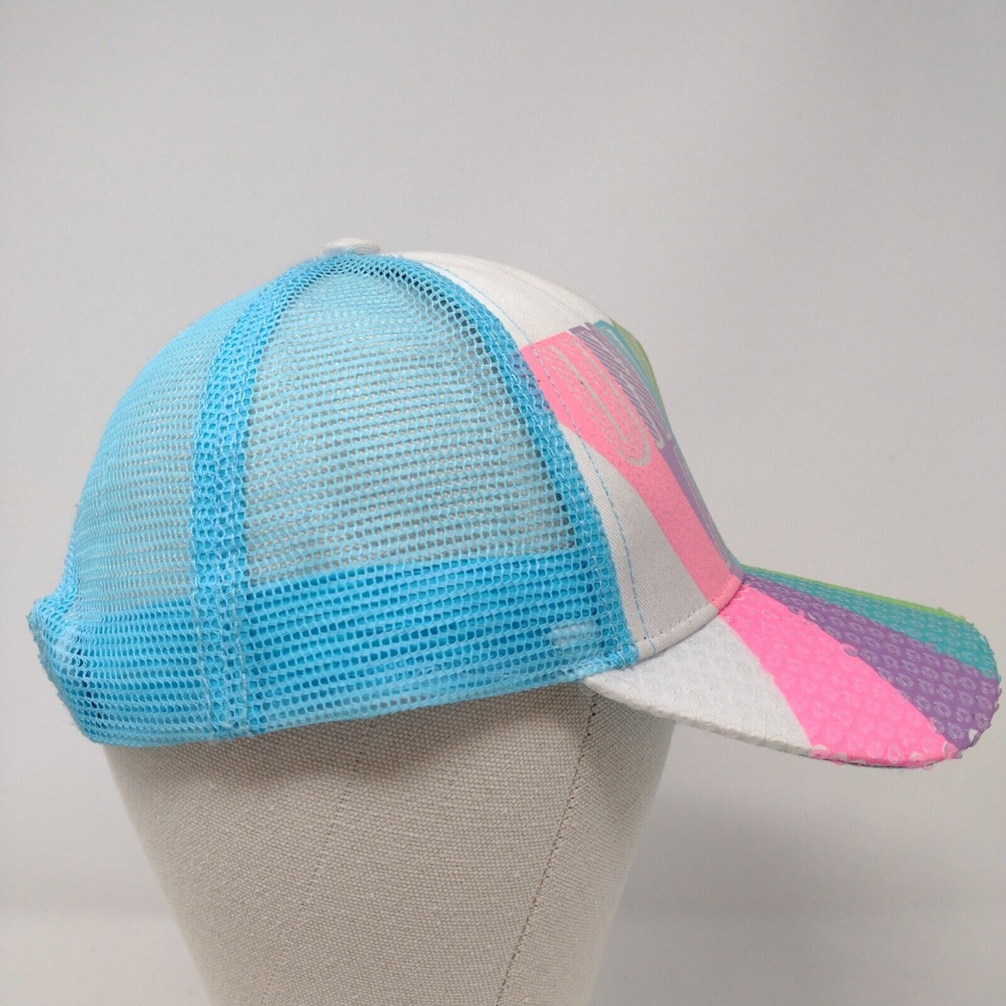 Unicorn PWR Snapback Trucker Hat Multicolor OSFA Mesh Back Claire's