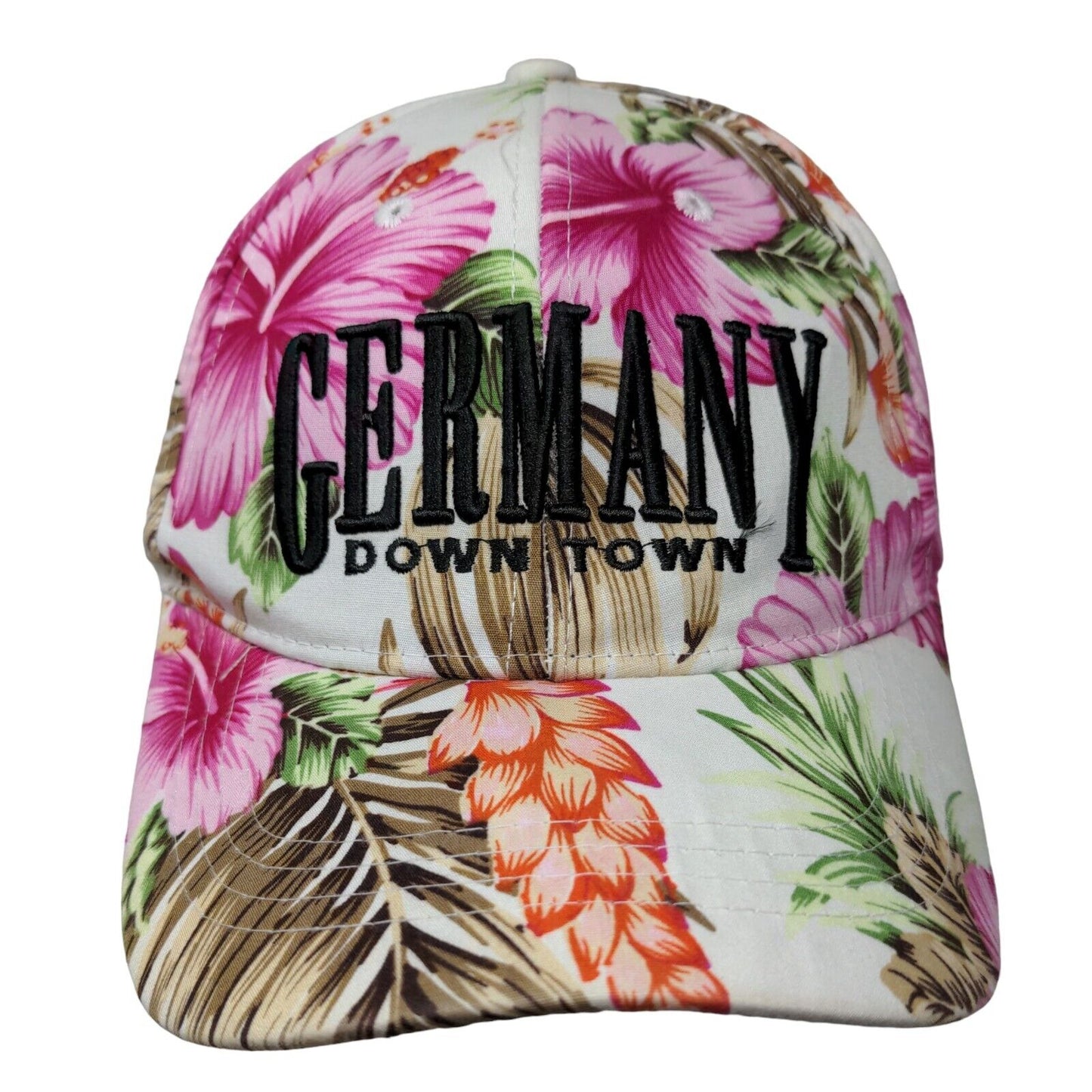 Germany Downtown Slideback Hat Multicolor One Size Adjustable Floral 6 Panel