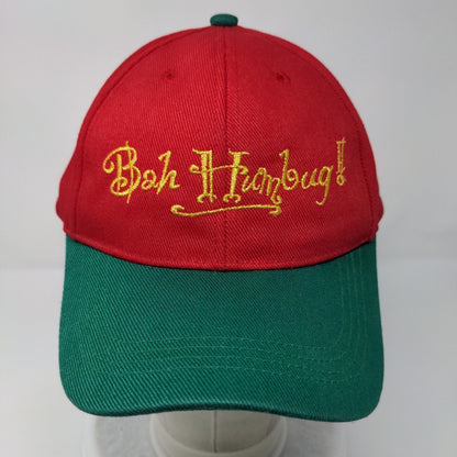 Bah Humbug Adult Snapback Hat Multicolor OSFA Adjustable Embroidered Cotton